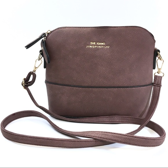 SHE XIANG Handbags - SHE XIANG JINGPINPIJU Berry Faux Leather Crossbody